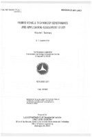 Hybrid Vehicle Technology Constraints and Application Assessment Study  Volume 1 Summary