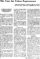 The Case for Urban Expressways