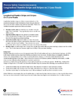 Proven Safety Countermeasures  Longitudinal Rumble Strips and Stripes on 2Lane Roads