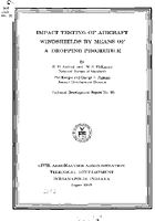 Impact Testing of Aircraft Windshields by Means of a Dropping Projectile