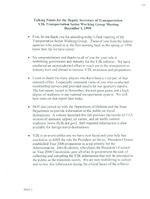 Deputy Secretary of Transportation Mortimer Downey Speeches December 1999