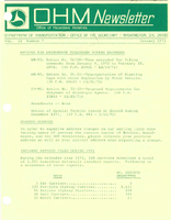 Office of Hazardous Materials Newsletter January 1972