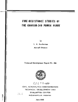 Fire  Resistance Studies of The Convair340 Power Plant