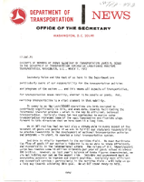 Under Secretary of Transportation James M Beggs March 1972
