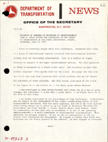 Excerpts of Remarks by Secretary of Transportation John A Volpe before the Conference on the Impact of Urbanization on the Human Environment