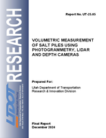 Volumetric Measurement of Salt Piles Using Photogrammetry LiDAR and Depth Cameras