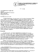 National Telecommunications and Information Administration NTIA letter to Julius Genachowski Chairman Federal Communications Commission FCC  February 14 2012