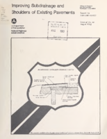 Improving subdrainage and shoulders of existing pavements  state of the art