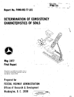 Determination of Consistency Characteristics of Soils