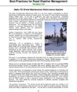 Best Practices for Road Weather Management Version 30 Idaho TD Winter Maintenance Performance System