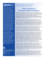 Driver Distraction in Commercial Vehicle Operations TechBrief