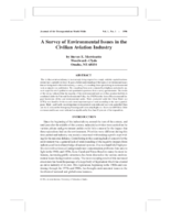 Survey of Environmental Issues in the Civilian Aviation Industry