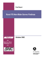 Rural ITS NonRider Survey Findings