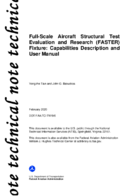 FullScale Aircraft Structural Test Evaluation and Research FASTER Fixture Capabilities Description and User Manual