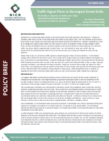 Traffic Signal Plans to Decongest Street Grids Policy Brief