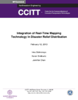 Integration of realtime mapping technology in disaster relief distribution