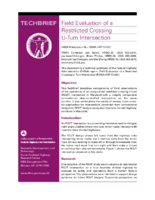 Field Evaluation of a Restricted Crossing UTurn Intersection Tech Brief