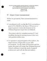 FAA Administrator David R Hinson Speeches August 1996