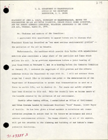 Statement of John A Volpe Secretary of Transportation before the Subcommittee on Air and Water Pollution