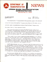 Department of Transportation News Urban Mass Transportation Administration UMTA 7253