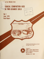 Chemical Compaction Aids for FineGrained Soils Vol I