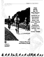 Analyses of Successful Provincial State and Local Bicycle and Pedestrian Programs in Canada and the United States