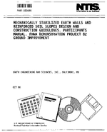 Mechanically Stabilized Earth Walls and Reinforced Soil Slopes Design  Construction Guidelines