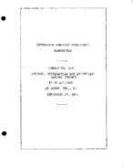 Interstate Commerce Commision Report of the Accident  Investigation Occuring on the CHICAGO INDIANAPOLIS AND LOUISVILLE RAILWAY MONON IN