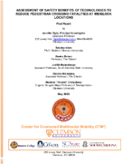 Assessment of Safety Benefits of Technologies to Reduce Pedestrian Crossing Fatalities at Midblock Locations