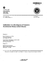 Calibration of a SixDegreeofFreedom Acceleration Measurement Device