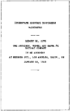 Interstate Commerce Commision Report of the Accident  Investigation Occuring on the ATCHISON TOPEKA AND SANTA FE REDIBDI JCT LOS ANGELES CA