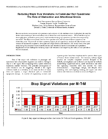 Reducing major rule violations in commuter rail operations  the role of distraction and attentional errors