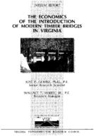The economics of the introduction of modern timber bridges in Virginia
