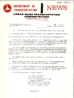 Department of Transportation News Urban Mass Transportation Administration DOT 12170
