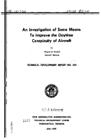 An Investigation of Some Means To Improve The Daytime Conspicuity of Aircraft