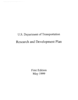 US Department of Transportations research and development plan