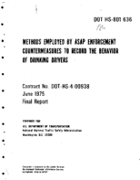 Methods Employed by ASAP Enforcement Countermeasures to Record the Behavior of Drinking Drivers