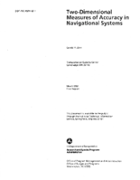 Twodimensional measures of accuracy in navigational systems