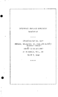 Interstate Commerce Commision Report of the Accident  Investigation Occuring on the CHICAGO MILWAUKEE ST PAUL AND PACIFIC RAILROAD MILWAUKEE WI