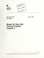 Breed Air Bag Sled Testing Program Volume II