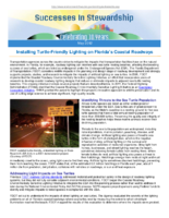 Successes in Stewardship  Installing TurtleFriendly Lighting on Floridas Coastal Roadways