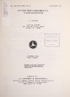 Light Duty Truck Characteristics Historical Data Base 1979