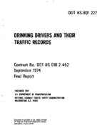 Drinking Drivers and Their Traffic Records