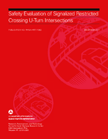 Safety Evaluation of Signalized Restricted Crossing UTurn Intersections