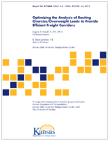Optimizing the analysis of routing oversizeoverweight loads to provide efficient freight corridors