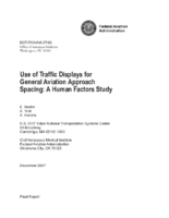 Use of traffic displays for general aviation approach spacing  a human factors study