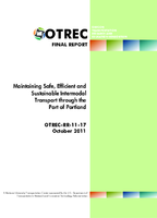 Maintaining Safe Efficient and Sustainable Intermodal Transport Through the Port of Portland