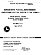 Morgantown Personal Rapid Transit Longitudinal Control System Design Summary