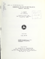 Paratransit Vehicle Test and Evaluation Volume 5 Noise Tests