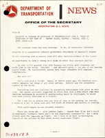 Excerpts of Remarks by Secretary of Transportation John A Volpe at Unveiling of SST Mock Up